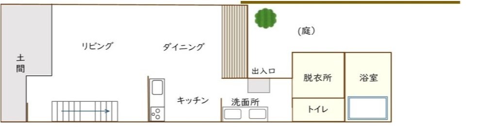 古民家の間取り1F